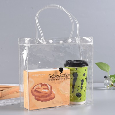 Cheap waterproof clear packaging handbags pvc transparent bag