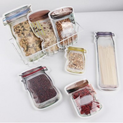 Portable picnic travelling Food Sealed Storage Bag with Zipper Kitchen food snacks Storage bag