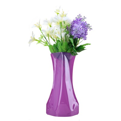 Custom Printed Plastic Foldable Flower Vase for Decoration