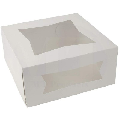 OEM Wholesale Crafting wtite and Brown gift Kraft Paper Cake Packing Box