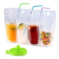 Reusable Clear Drinking Beverage Bag