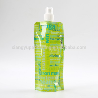 custom printed food grade foldable and bendable pe water bottle