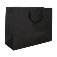 Professional factory supply kraft paper bag custom black,black circle kraft paper bag