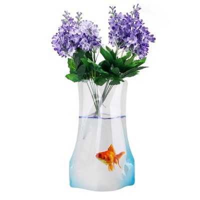 Creative Foldable Flower Vase Unbreakable PVC Flower Vase