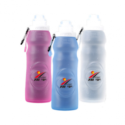 New fitness Collapsible Foldable Silicone drink Sports Mineral Water Bottle Camping Travel my plastic bicycle bottle