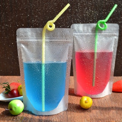 BPA free frozen safe juice pouch with zipper