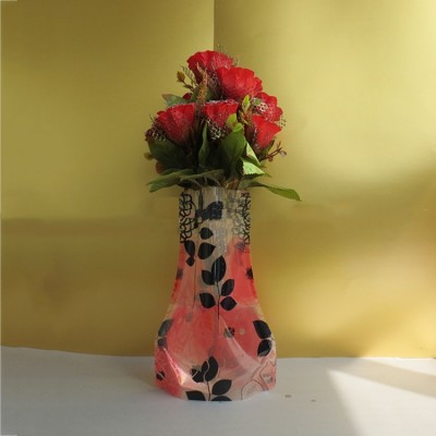 Collapsible plastic flower vase bag by Customer designed