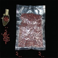 Transparent high barrier laminated plastic food vacuum bag with tear notch