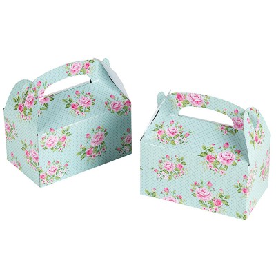 OEM Vintage Floral Design Goodie Boxes for Birthdays and Events Paper Party Favor Boxes