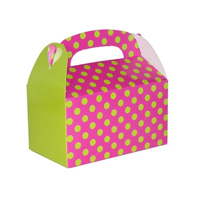 Low price party favor polka dot treat cake packing box paper gift for birthday